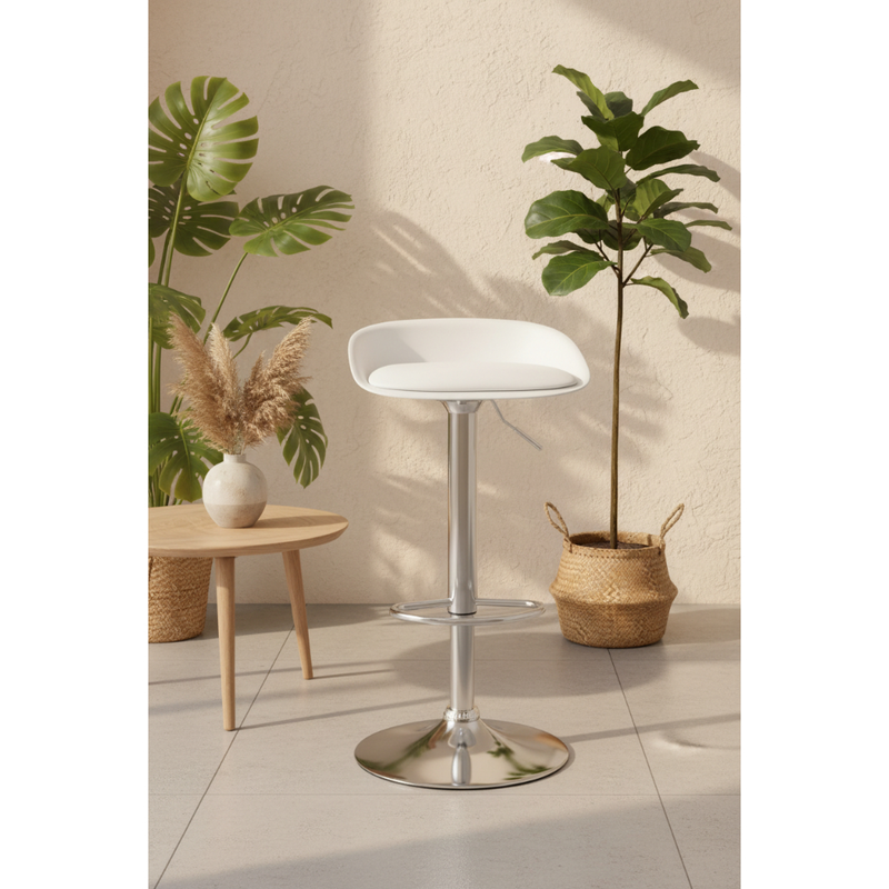 Lora bar stool pp seat - white, , medium-null