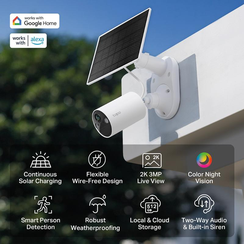 Tp link tapo c410 kit solar -powered security camera, , medium image number null