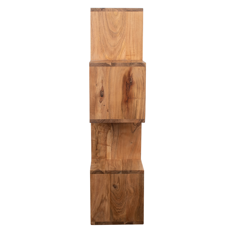 Solid acacia wood shelf 55x120cm, , medium-null