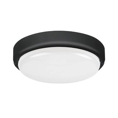 Hort outdoor light led 15w round black, , medium