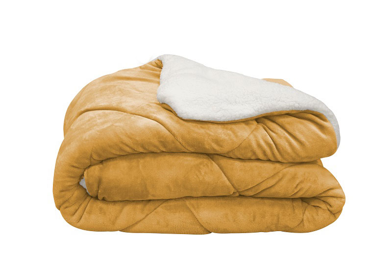 Easy home blanket sherpa 240x220cm honey, , medium image number null