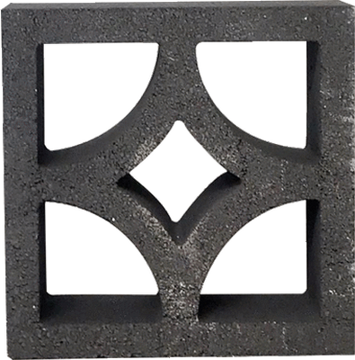 Cement block star 30x30x12cm - grey, , medium