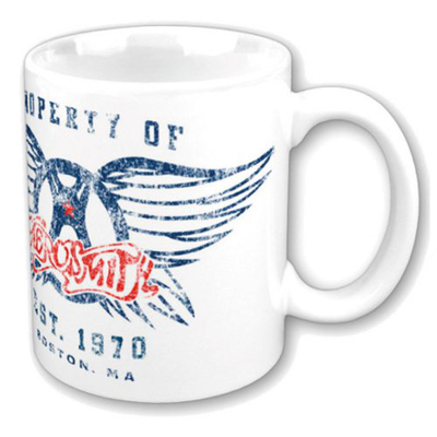 Aerosmith boxed standard mug property of logo, , medium