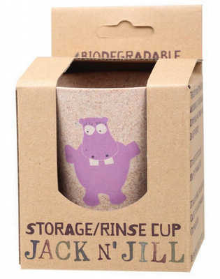 Jack n jill storage/rinse cup hippo, , medium