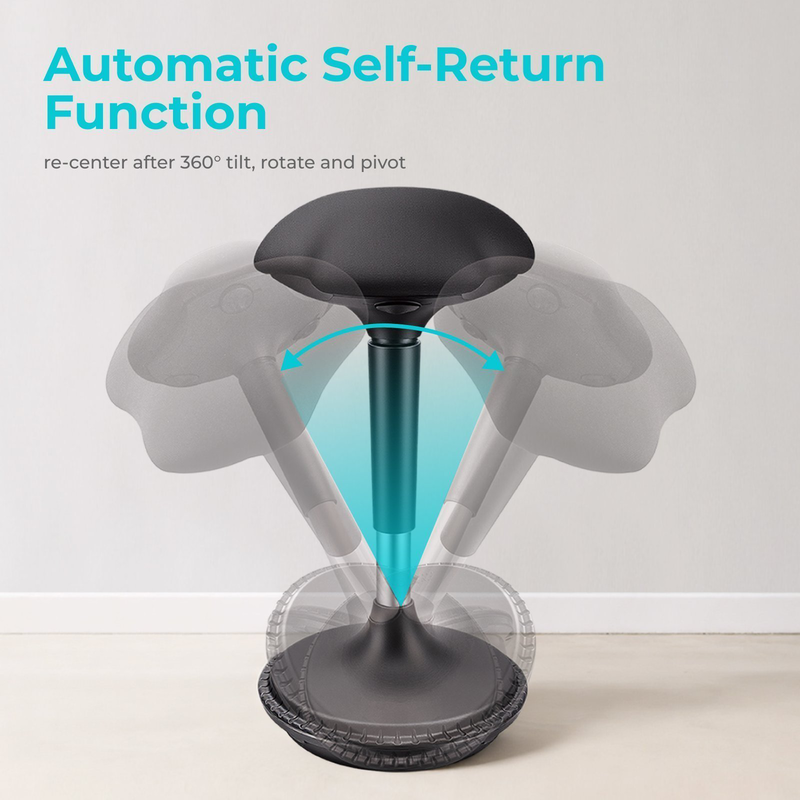 Lumivida office stool ergonomic with height adjustale fabric upholstered seat ch04-1, , medium-null