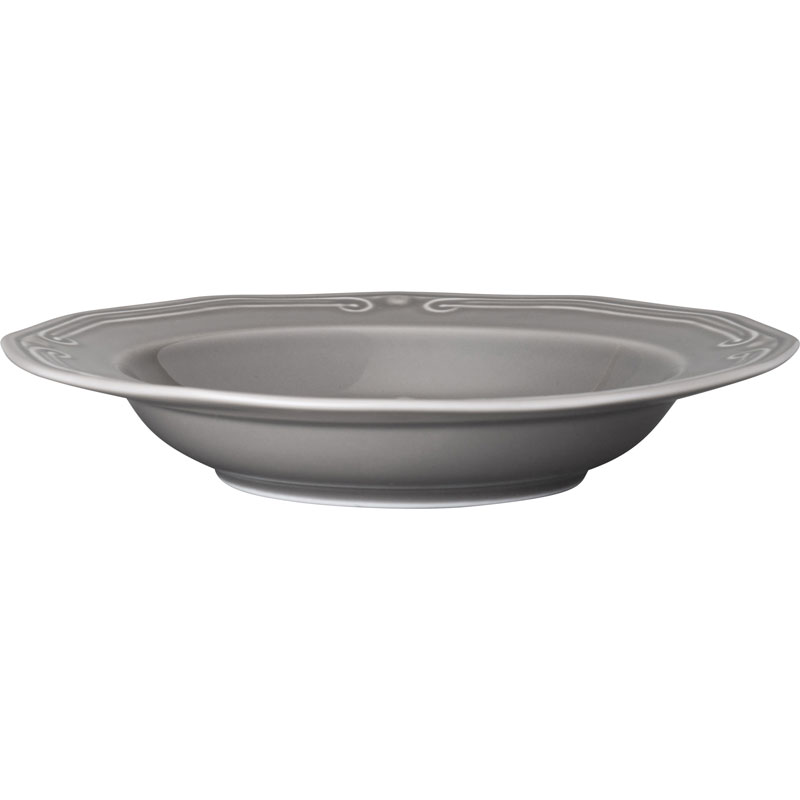 Athenee soup plate 23cm grey, , medium-null