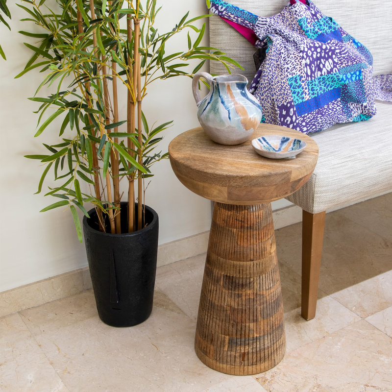 Mango solid wood stool/table, , medium-null