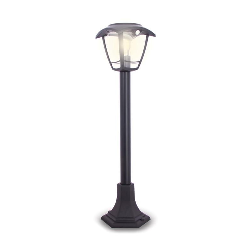 Xanlite retro solar bollard - black, , medium image number null