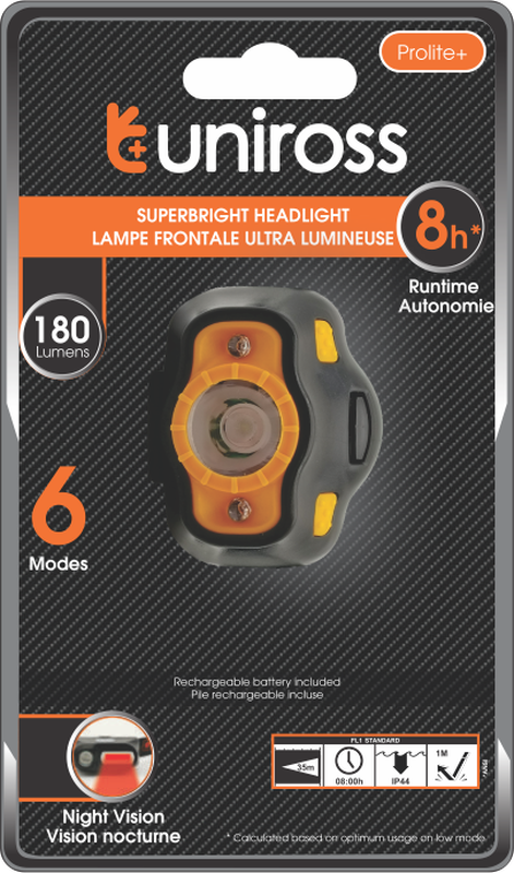 Uniross ulsh02 ultralite plus headlamp, , medium-null