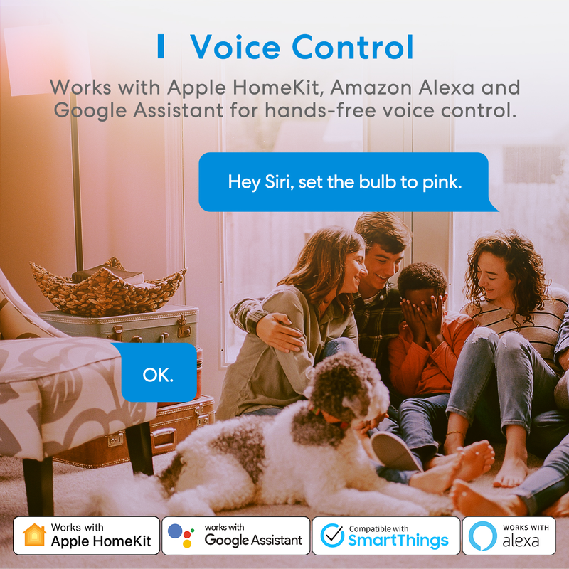 Meross homekit smart Wi-Fi led bulb rgbww e27 msl120hk-uk, , medium-null