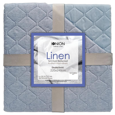 Linen &kappa;&omicron;&upsilon;&beta;&epsilon;&rho;&lambda;&iota; 220x240cm microfiber &mu;&pi;&lambda;&epsilon;, , medium