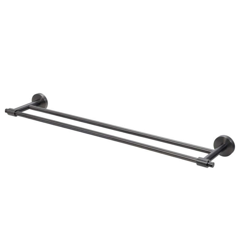 Bisk scala bathroom double towel bar s/s gray 60x5.1cm, , medium-null