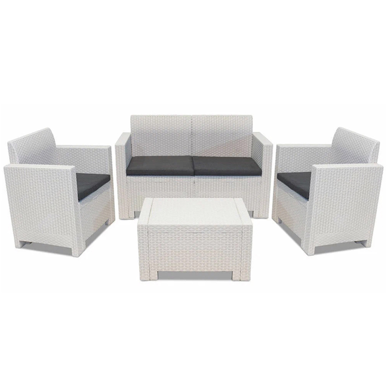 Bica plastic lounge set nebraska 2 brown/beige-null
