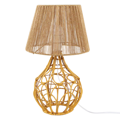 Rattan table lamp
