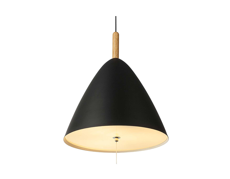 Globo 'pura' pendant light black 3xe27 ø330mm, , medium-null