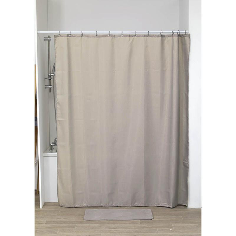 Product image: Tendance diamond κουρτινα μπανιου 180x200cm - γκρι καφε, , medium-null