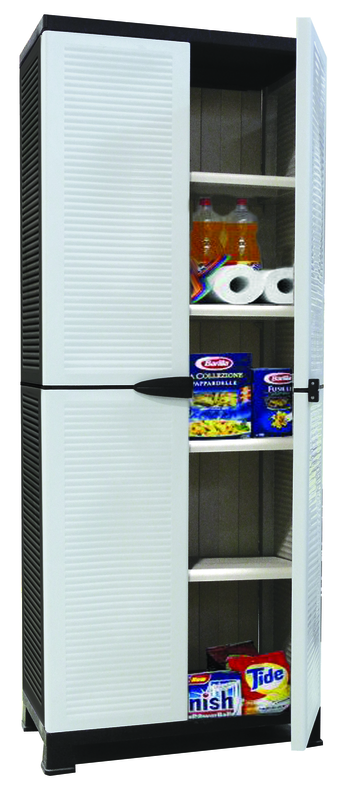 Ram cabinet prestige 4 shelves black/grey 68x39x171cm, , medium-null