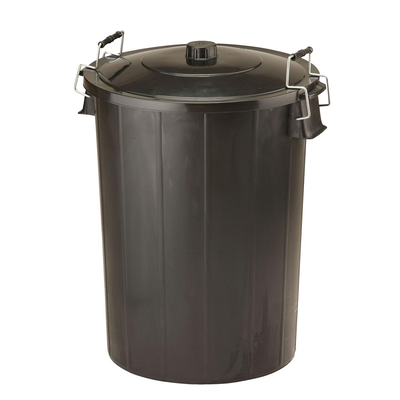 Garbage bin 80l with metal handle