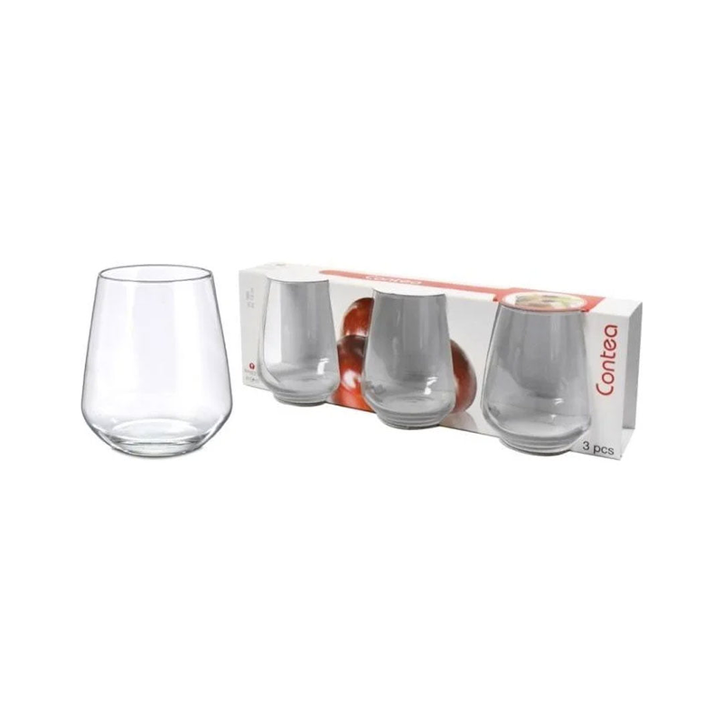 Borgonovo contea stemless glasses 380ml 3pcs set, , medium-null