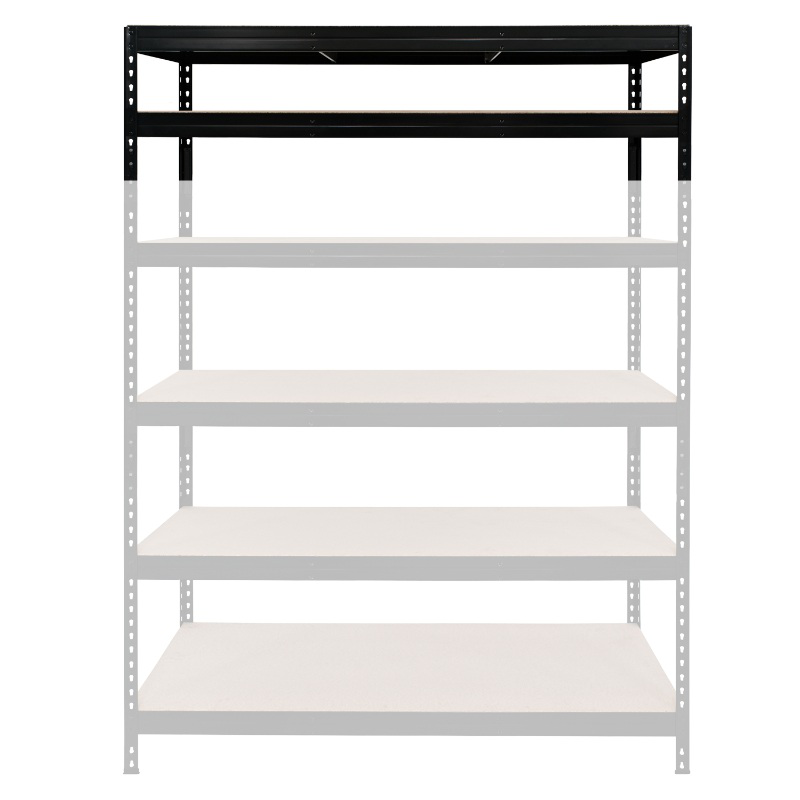 G&omicron;odhome top shelf 165x60x46cm - black, , medium-null