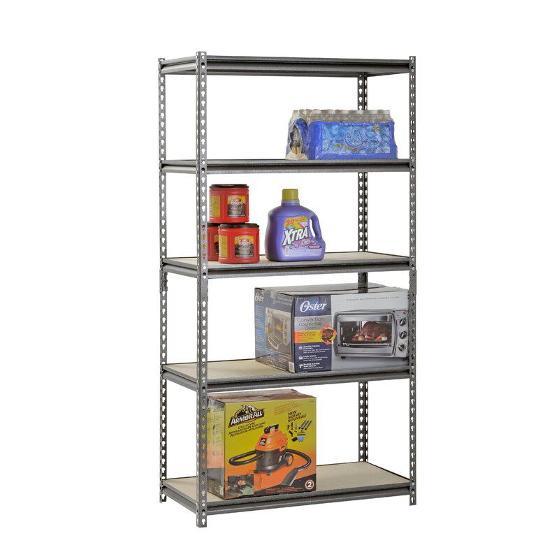 Tiddy 5-layer shelving unit 92x46x183cm, , medium image number null