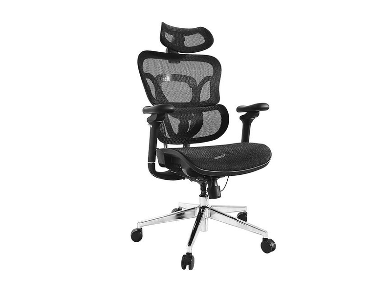 Equip ergonomic premium office chair with headrest and armrests black (651051), , medium-null