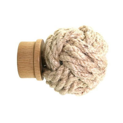 Mobois wooden decorative curtain rod plug round cord d.28, , medium