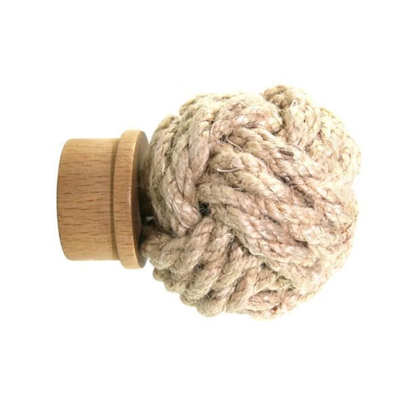 Product image: Mobois wooden decorative curtain rod plug round cord d.28, , medium-null
