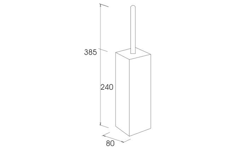 Product image: Square toilet brush, , medium-null