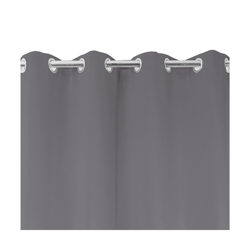 Ready curtain 135x260cm stoplight plus occultant dark gray-null