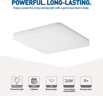 Tellur smart Wi-Fi led ceiling light, 24w, , medium
