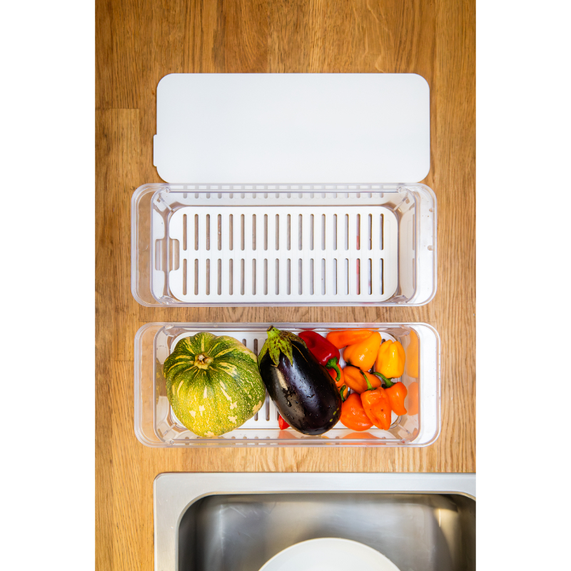 Codil organizer frigo box with lid 4l, , medium-null