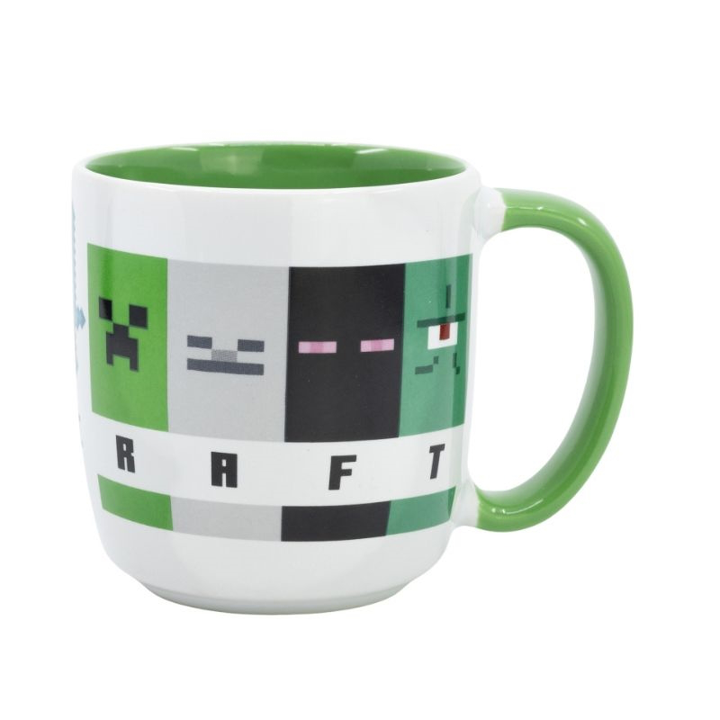 Stor : minecraft squared pattern  - young adult ceramic elite  mug in gift box 385ml 75618, , medium-null