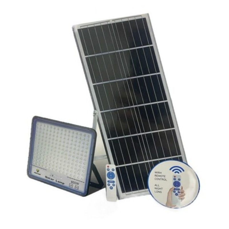 Αδιάβροχος ηλιακός προβολέας jortan 800w flat led 10400lm, , medium image number null