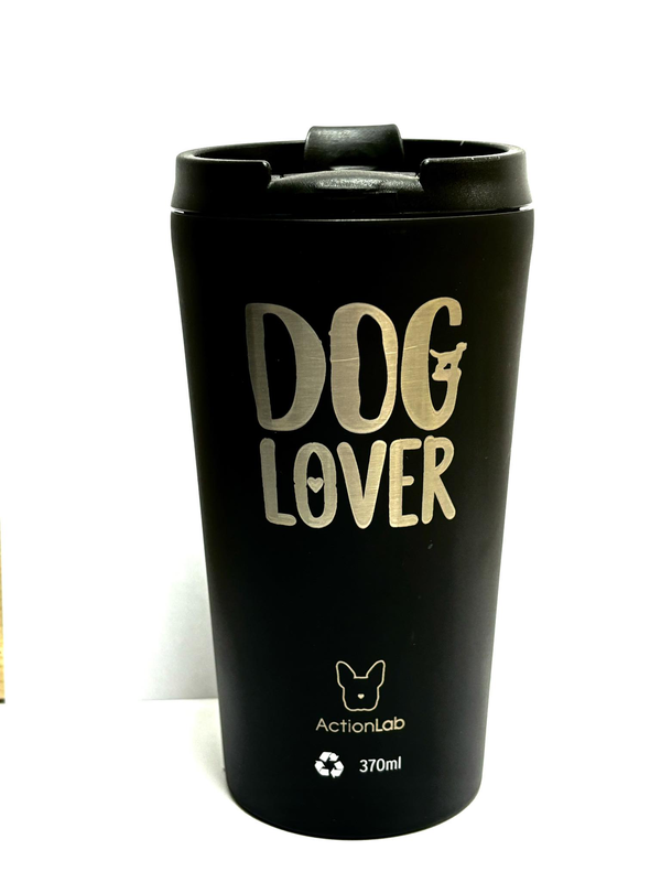 Product image: Coffee thermos black dog lover, , medium-null