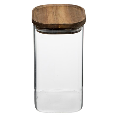 5five glass jar with acacia lid 1.3l