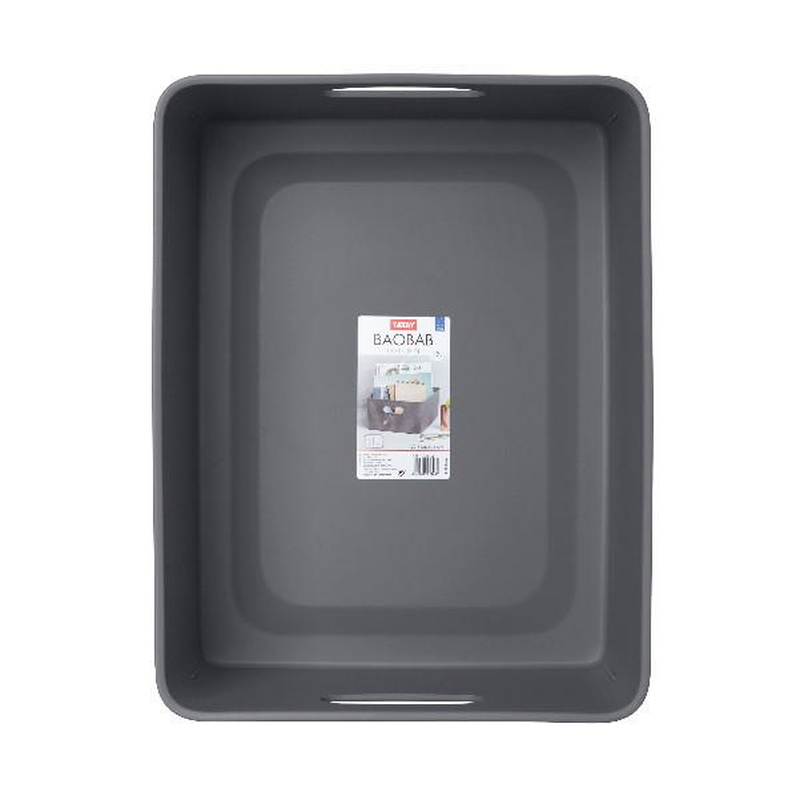 Tatay storage basket 38.5x29.4x16cm 15l grey, , medium-null