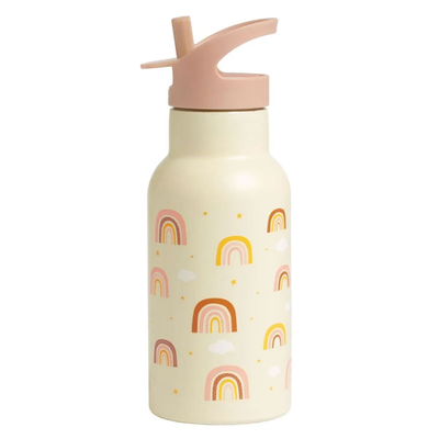 A little lovely company stainless steel bottle rainbows, , medium