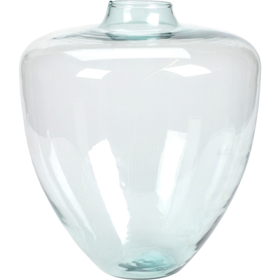 Vase from recycled glass 20x22cm, , medium