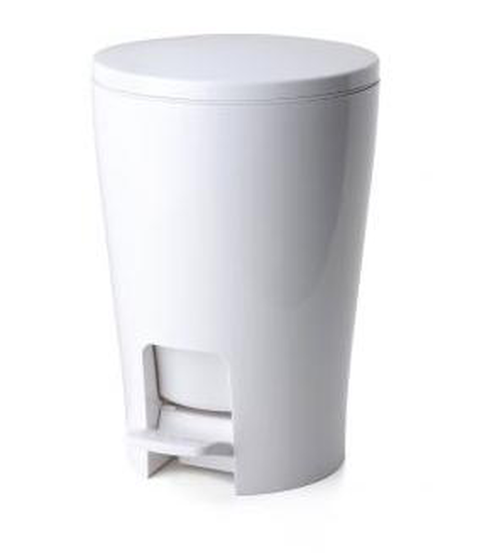 Tatay diabolo bathroom pedal bin 5l - white, , medium image number null