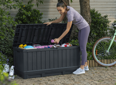 Keter kentwood 350l/ 92g box black, , medium