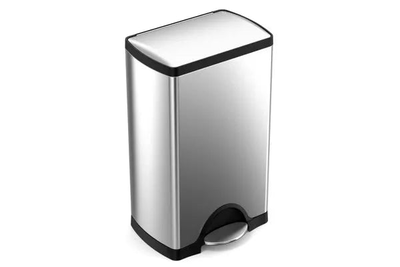 38l rectangular step can fingerprint proof stainless steel, , medium