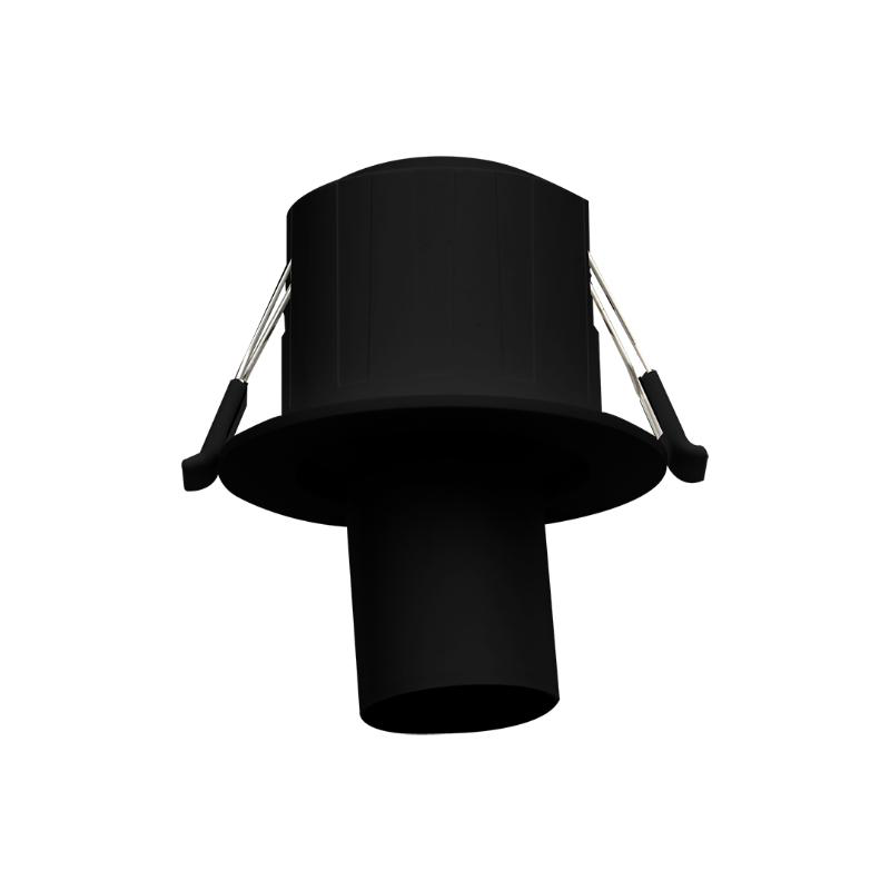 Sunlight led 6w cob recessed spot light extractable black 500lm 3cct 38&deg; ip20 &oslash;90xh110 cutout:&oslash;70mm, , medium-null