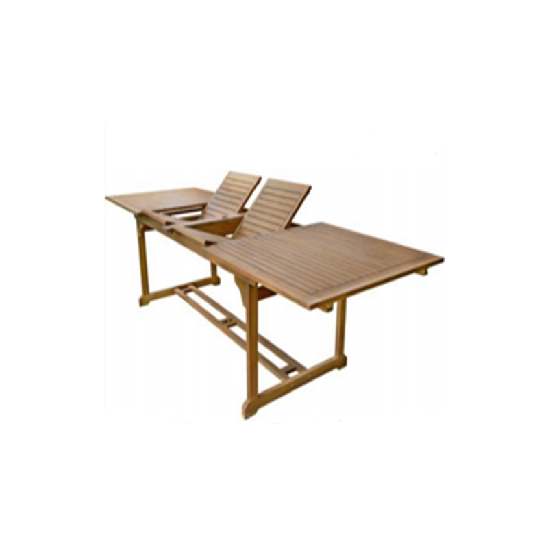 Table extending rectangular wooden acakia image number null
