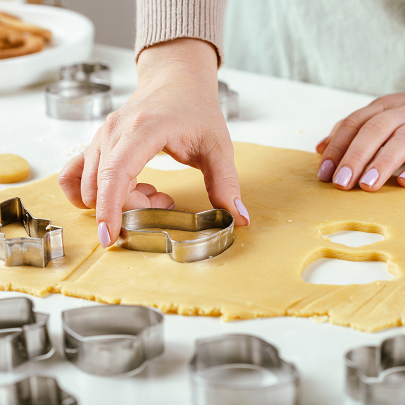 Nava misty stainless steel cookie cutters set 15pcs, , medium-null