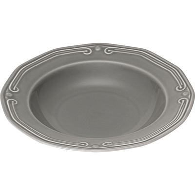 Athenee soup plate 23cm grey, , medium
