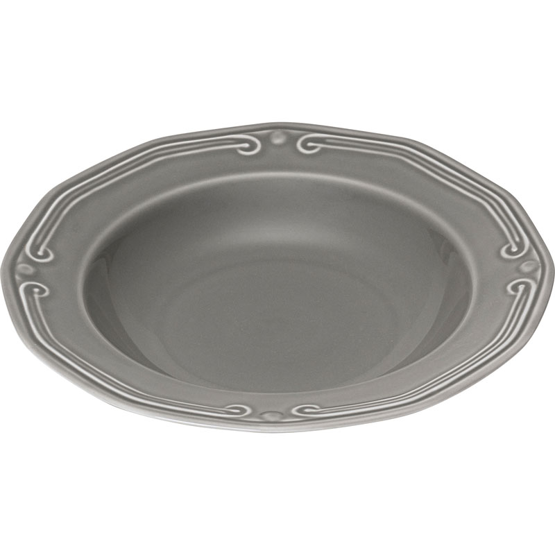 Athenee soup plate 23cm grey, , medium-null