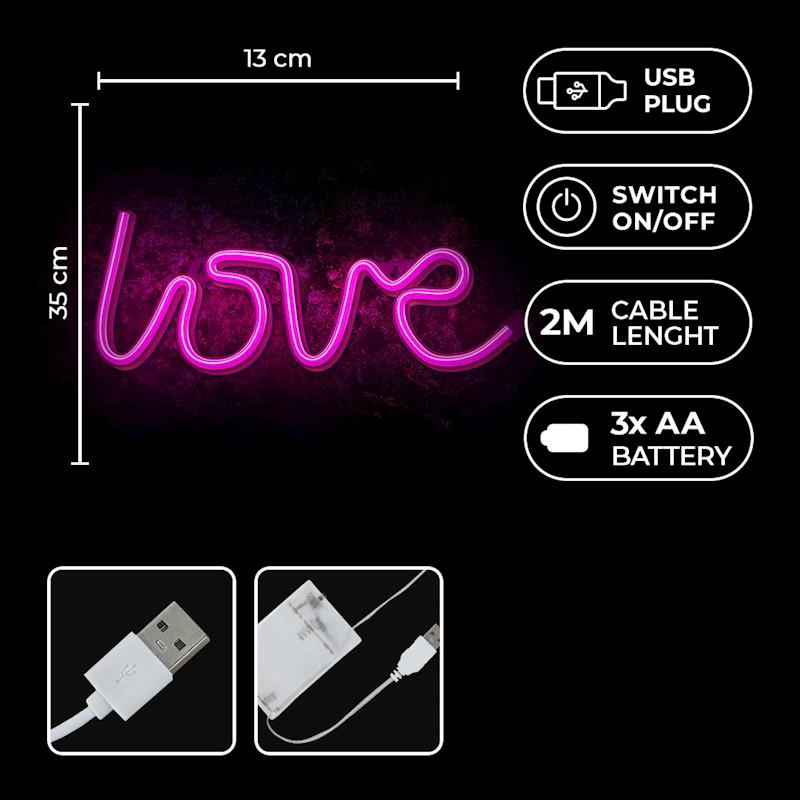 Product image: Φως neon led love, , medium-null