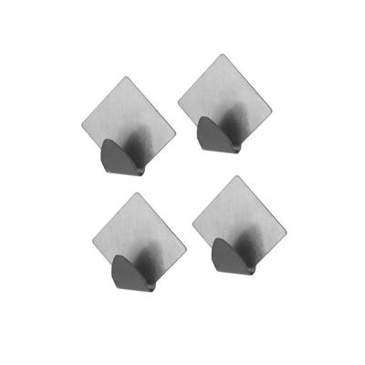 Adhesive wall hanger s/s 4 pcs, , medium