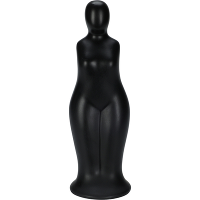 Woman silhouette vase 22cm - black & white, , medium